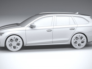 Skoda Octavia RS Combi 2025 Model 3D
