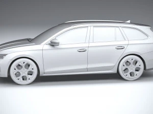 Skoda Octavia RS Combi 2025 Modello 3D