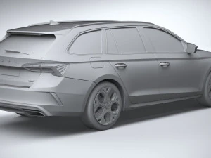 Skoda Octavia RS Combi 2025 Modello 3D