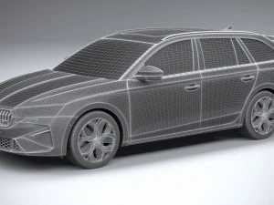 Skoda Octavia RS Combi 2025 Modello 3D