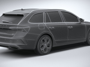 Skoda Octavia RS Combi 2025 Model 3D