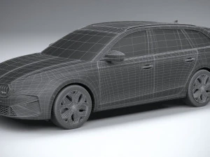 Skoda Octavia RS Combi 2025 Modello 3D