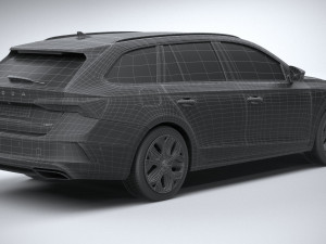 Skoda Octavia RS Combi 2025 Model 3D