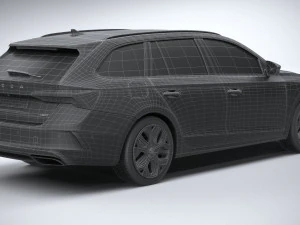 Skoda Octavia RS Combi 2025 Modello 3D