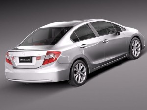 Honda Civic Sport Sedan 2012 3D 모델