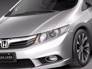 Honda Civic Sport Sedan 2012 3D Model