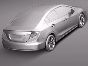 Honda Civic Sport Sedan 2012 3D Model