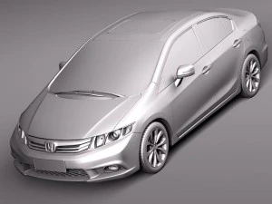 Honda Civic Sport Sedan 2012 3D Model