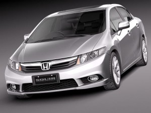 Honda Civic Sport Sedan 2012 3D 모델