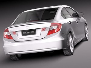 Honda Civic Sport Sedan 2012 3D 모델