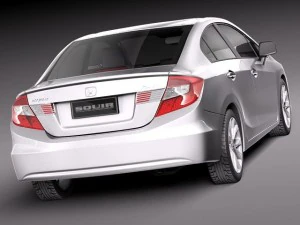 Honda Civic Sport Sedan 2012 3D Model