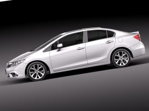 Honda Civic Sport Sedan 2012 3D 모델