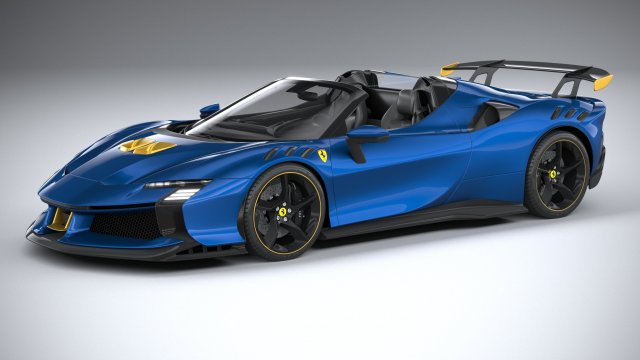 Ferrari SF90 XX Spider 2024 Modello 3D .c4d .max .obj .3ds .fbx .stl .blend 