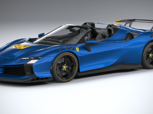 Ferrari SF90 XX Spider 2024 3D Model