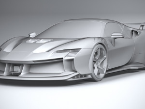 Ferrari SF90 XX Spider 2024 Modello 3D