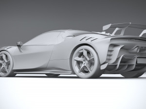 Ferrari SF90 XX Spider 2024 Modello 3D