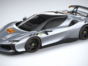 Ferrari SF90 XX Stradale 2024 3D Model