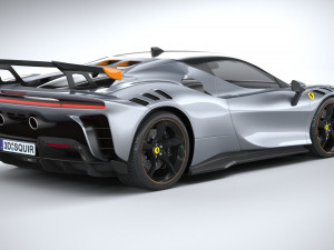 Ferrari SF90 XX Stradale 2024 3D Model