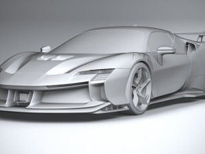 Ferrari SF90 XX Stradale 2024 3D Model