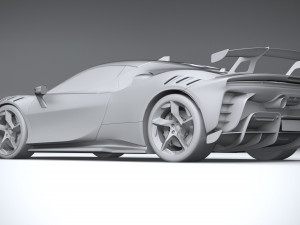 Ferrari SF90 XX Stradale 2024 3D Model