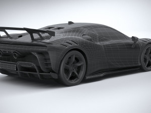 Ferrari SF90 XX Stradale 2024 3D Model
