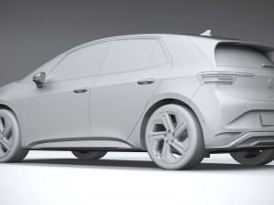 Volkswagen ID3 GTX 2025 Model 3D