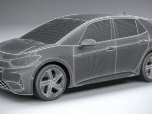 Volkswagen ID3 GTX 2025 3D Model