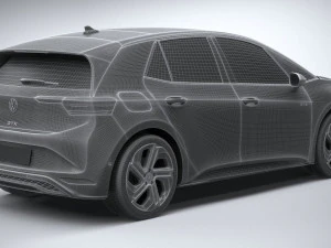 Volkswagen ID3 GTX 2025 3D Model