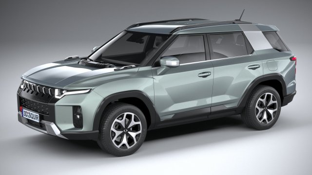 SsangYong Torres 2024 3D Model .c4d .max .obj .3ds .fbx .stl .blend 
