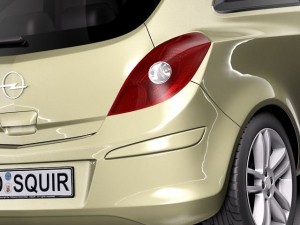Opel Corsa 3-door 2012 3D Модель