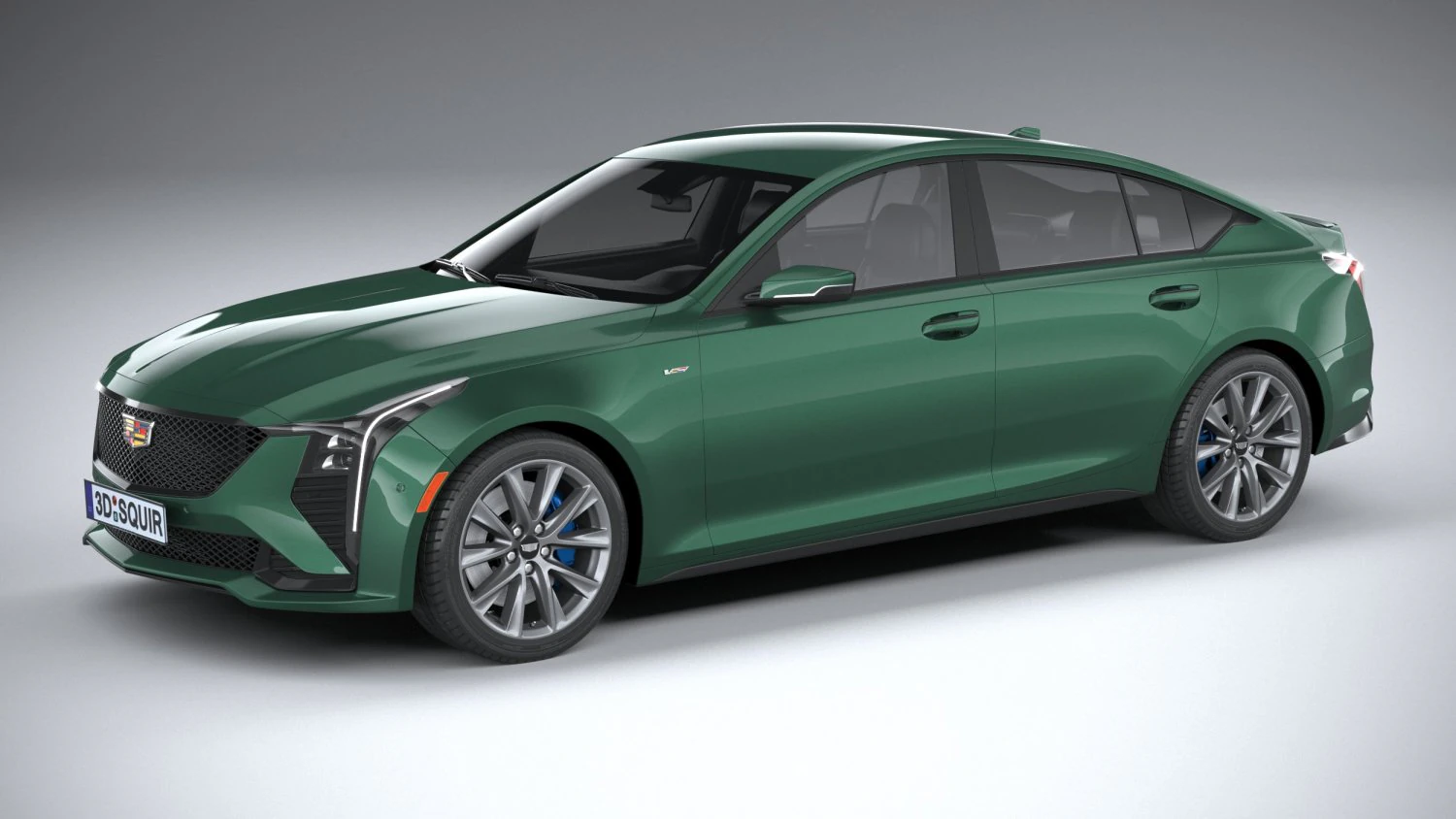 Cadillac CT5-V 2025 3D Model .c4d .max .obj .3ds .fbx .stl .blend 