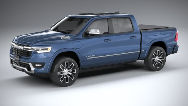 Ram 1500 Ramcharger 2025 Modèle 3D .c4d .max .obj .3ds .fbx .stl .blend 