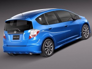 Honda Fit Jazz Sport 2012 3D Model