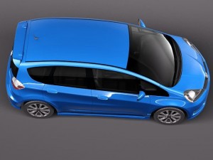 Honda Fit Jazz Sport 2012 3D Model
