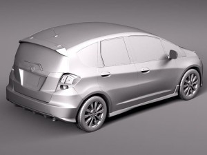 Honda Fit Jazz Sport 2012 3D Model