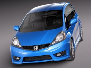 Honda Fit Jazz Sport 2012 3D Model
