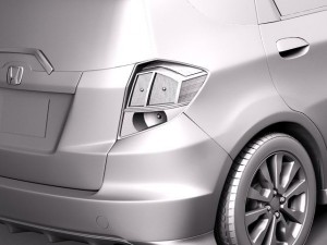 Honda Fit Jazz Sport 2012 3D Model
