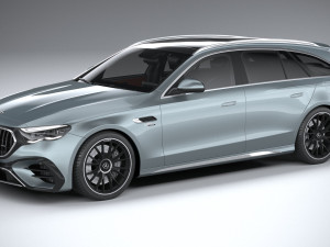 Mercedes-Benz E53 AMG Hybrid Estate 2025 3D Model