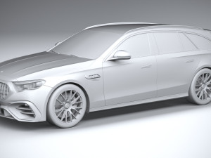 Mercedes-Benz E53 AMG Hybrid Estate 2025 3D Model