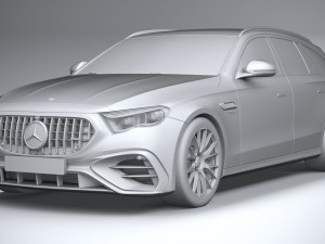 Mercedes-Benz E53 AMG Hybrid Estate 2025 3D Model