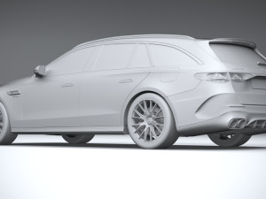 Mercedes-Benz E53 AMG Hybrid Estate 2025 3D Model