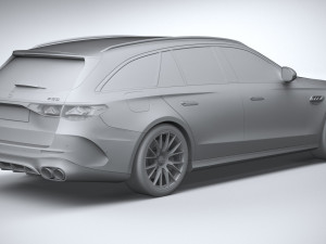 Mercedes-Benz E53 AMG Hybrid Estate 2025 3D Model