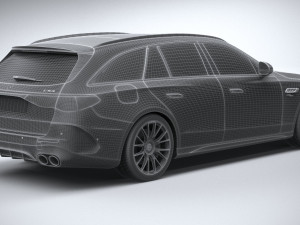 Mercedes-Benz E53 AMG Hybrid Estate 2025 3D Model