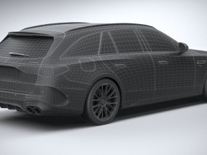 Mercedes-Benz E53 AMG Hybrid Estate 2025 3D Model