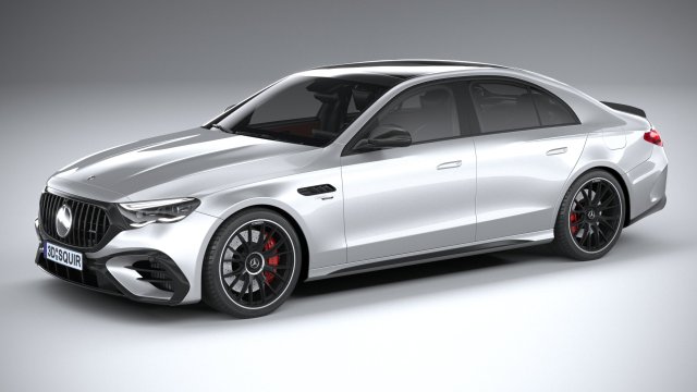 Mercedes-Benz E53 AMG Line 2025 Modelo 3D .c4d .max .obj .3ds .fbx .stl .blend 