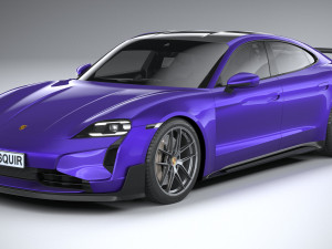 Porsche Taycan Turbo GT 2025 3D मॉडल