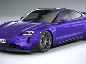Porsche Taycan Turbo GT 2025 Modelo 3D