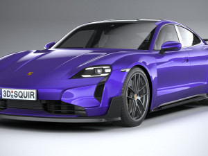 Porsche Taycan Turbo GT 2025 3D मॉडल