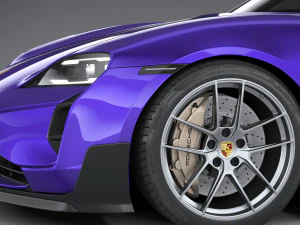 Porsche Taycan Turbo GT 2025 Modelo 3D