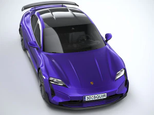 Porsche Taycan Turbo GT 2025 Modelo 3D